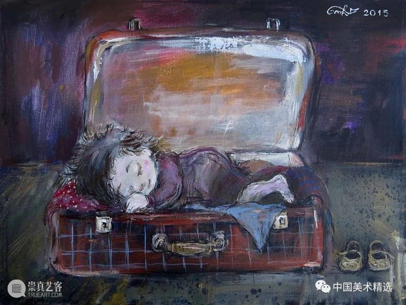关于童年的回忆 童年 绘画 画作 生活 灵感 格鲁吉亚 艺术家 Chakvetadze 画中 爱情 崇真艺客