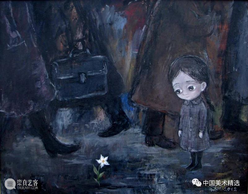 关于童年的回忆 童年 绘画 画作 生活 灵感 格鲁吉亚 艺术家 Chakvetadze 画中 爱情 崇真艺客