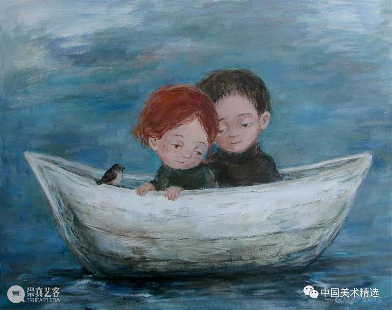 关于童年的回忆 童年 绘画 画作 生活 灵感 格鲁吉亚 艺术家 Chakvetadze 画中 爱情 崇真艺客