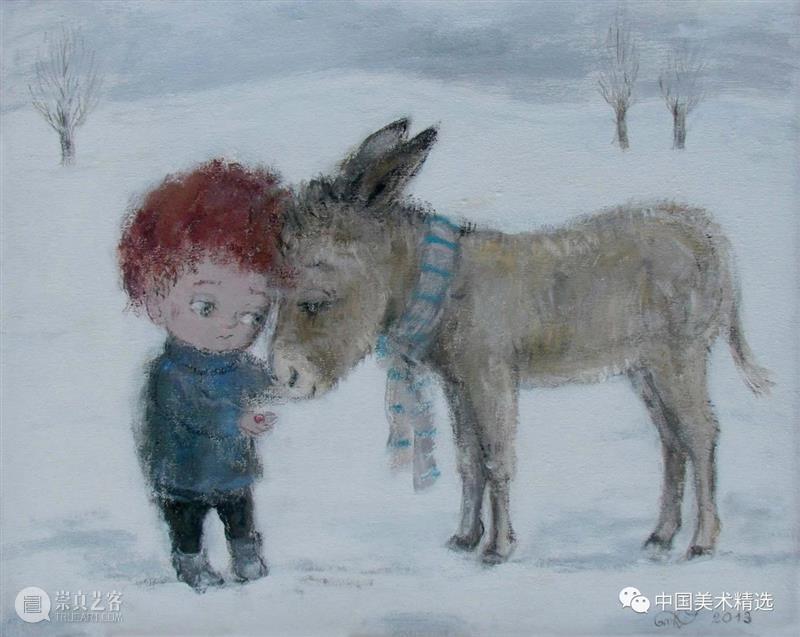 关于童年的回忆 童年 绘画 画作 生活 灵感 格鲁吉亚 艺术家 Chakvetadze 画中 爱情 崇真艺客