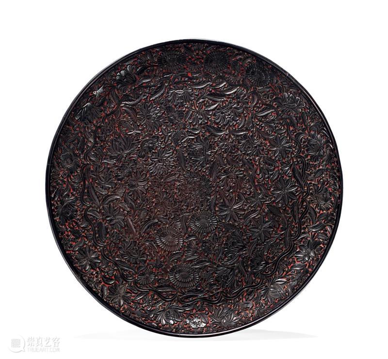 【保利拍卖十五周年】雕漆艺术品粹珍 雕漆 艺术品 保利拍卖 粹珍 弘治 花鸟 大盘 弘治年 滇南 尹禄 崇真艺客