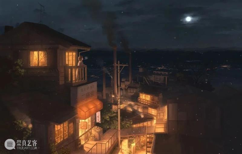 光效丨插画中梦幻温馨的光影世界，夜晚的灯光那么暖 插画 夜晚 梦幻 灯光 世界 光效 光影 上方 中国舞台美术学会 右上 崇真艺客
