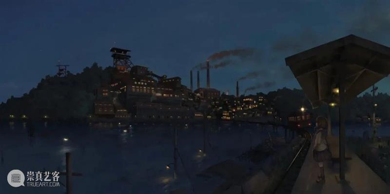 光效丨插画中梦幻温馨的光影世界，夜晚的灯光那么暖 插画 夜晚 梦幻 灯光 世界 光效 光影 上方 中国舞台美术学会 右上 崇真艺客