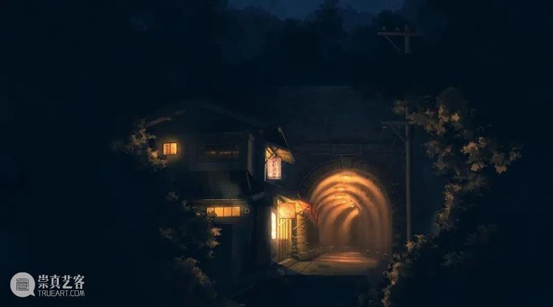 光效丨插画中梦幻温馨的光影世界，夜晚的灯光那么暖 插画 夜晚 梦幻 灯光 世界 光效 光影 上方 中国舞台美术学会 右上 崇真艺客