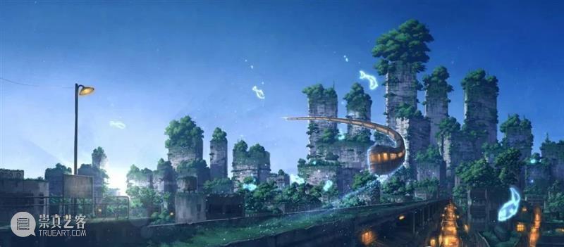 光效丨插画中梦幻温馨的光影世界，夜晚的灯光那么暖 插画 夜晚 梦幻 灯光 世界 光效 光影 上方 中国舞台美术学会 右上 崇真艺客