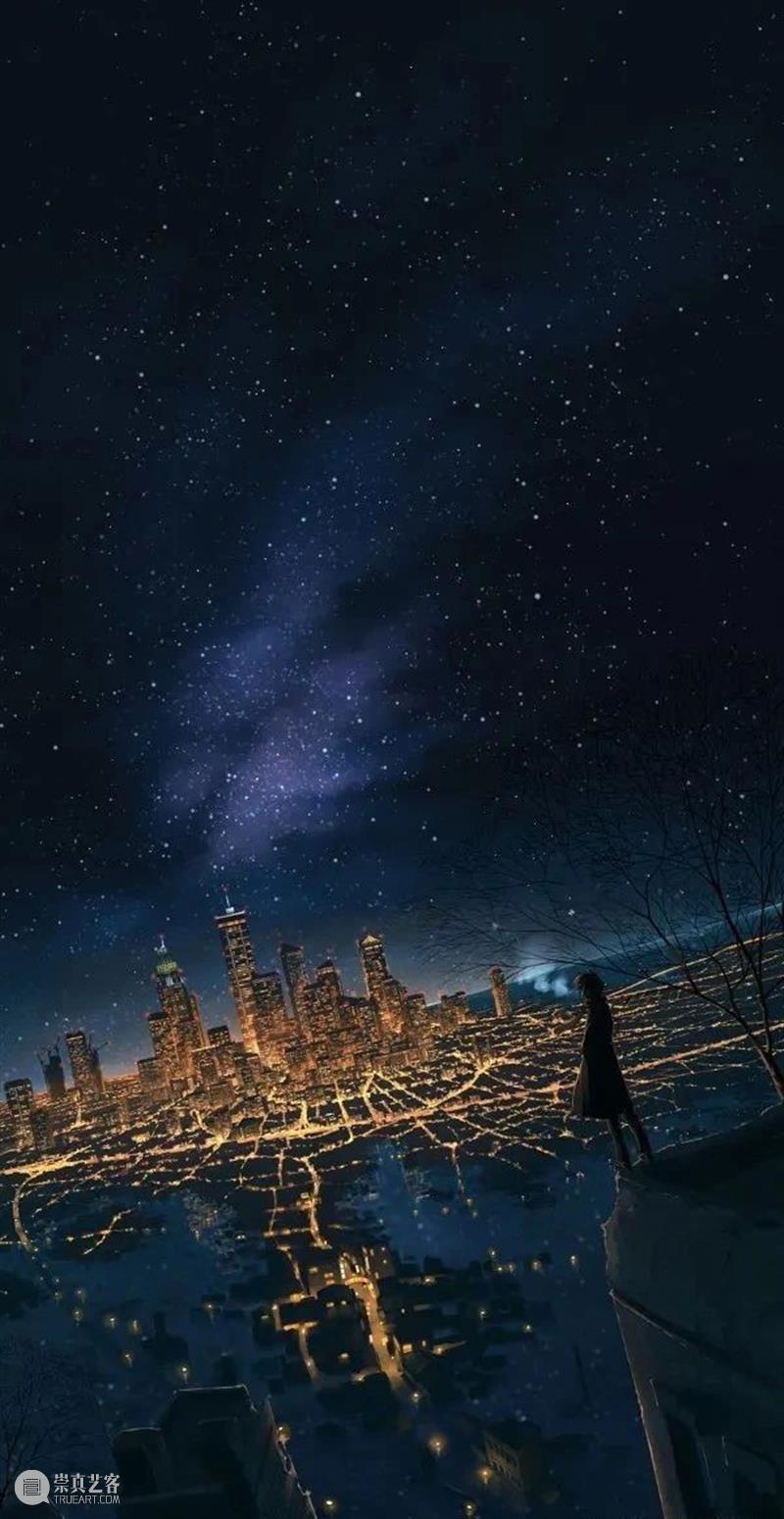 光效丨插画中梦幻温馨的光影世界，夜晚的灯光那么暖 插画 夜晚 梦幻 灯光 世界 光效 光影 上方 中国舞台美术学会 右上 崇真艺客