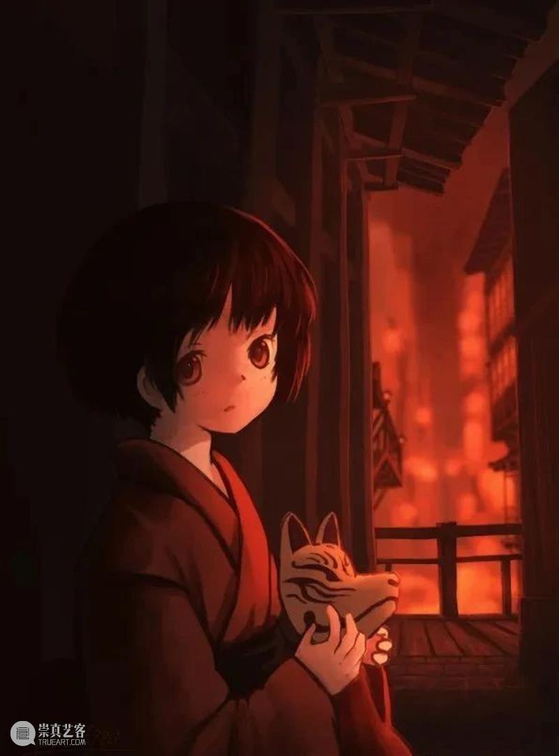光效丨插画中梦幻温馨的光影世界，夜晚的灯光那么暖 插画 夜晚 梦幻 灯光 世界 光效 光影 上方 中国舞台美术学会 右上 崇真艺客