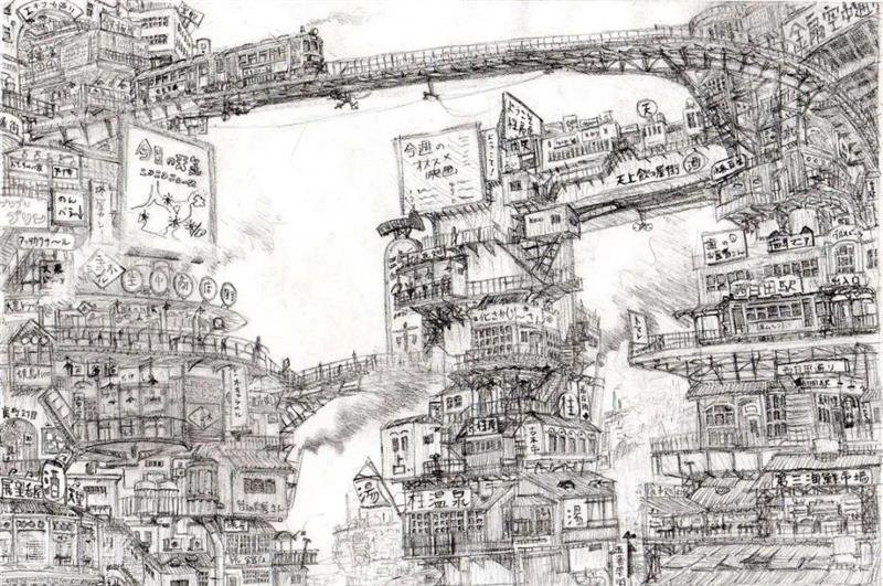 光效丨插画中梦幻温馨的光影世界，夜晚的灯光那么暖 插画 夜晚 梦幻 灯光 世界 光效 光影 上方 中国舞台美术学会 右上 崇真艺客