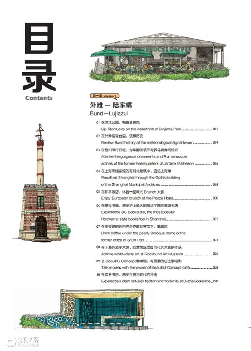 一日一书丨100幅手绘和100篇短文带你看上海名物  视觉书屋 短文 上海 名物 手绘 内容 简介 作品 特色 文化 地标 崇真艺客