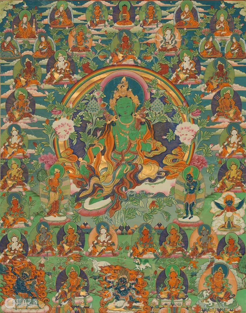 云观展 | “吉祥圣域——藏传佛教绘画与造像艺术展”展品欣赏（三） 藏传佛教 圣域 艺术展 云观展 展品 公元 中叶 佛教 印度 西藏 崇真艺客
