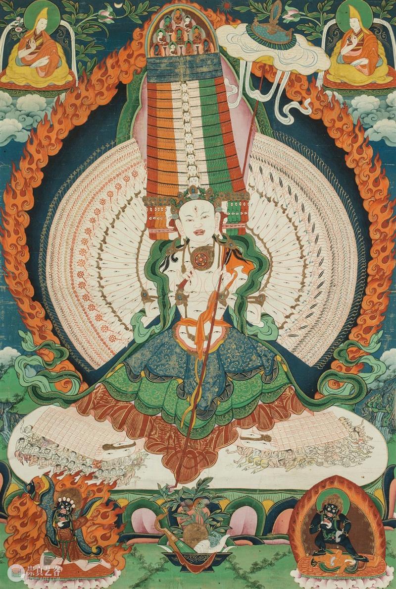 云观展 | “吉祥圣域——藏传佛教绘画与造像艺术展”展品欣赏（三） 藏传佛教 圣域 艺术展 云观展 展品 公元 中叶 佛教 印度 西藏 崇真艺客