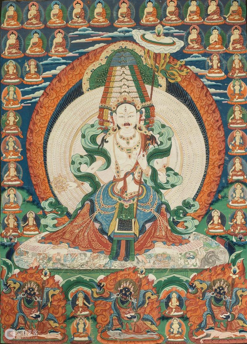 云观展 | “吉祥圣域——藏传佛教绘画与造像艺术展”展品欣赏（三） 藏传佛教 圣域 艺术展 云观展 展品 公元 中叶 佛教 印度 西藏 崇真艺客