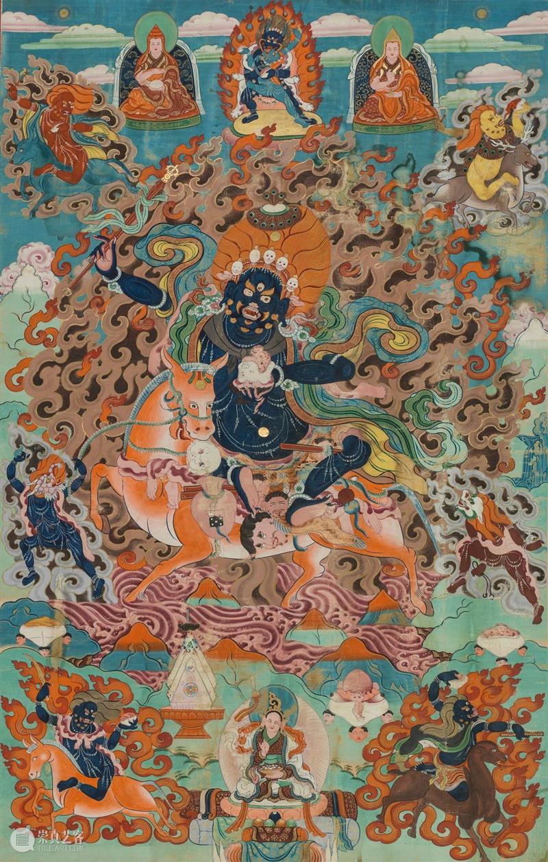 云观展 | “吉祥圣域——藏传佛教绘画与造像艺术展”展品欣赏（三） 藏传佛教 圣域 艺术展 云观展 展品 公元 中叶 佛教 印度 西藏 崇真艺客