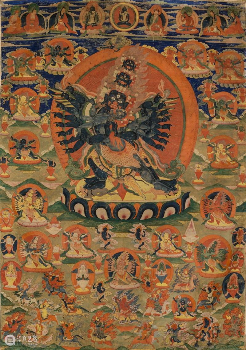云观展 | “吉祥圣域——藏传佛教绘画与造像艺术展”展品欣赏（三） 藏传佛教 圣域 艺术展 云观展 展品 公元 中叶 佛教 印度 西藏 崇真艺客