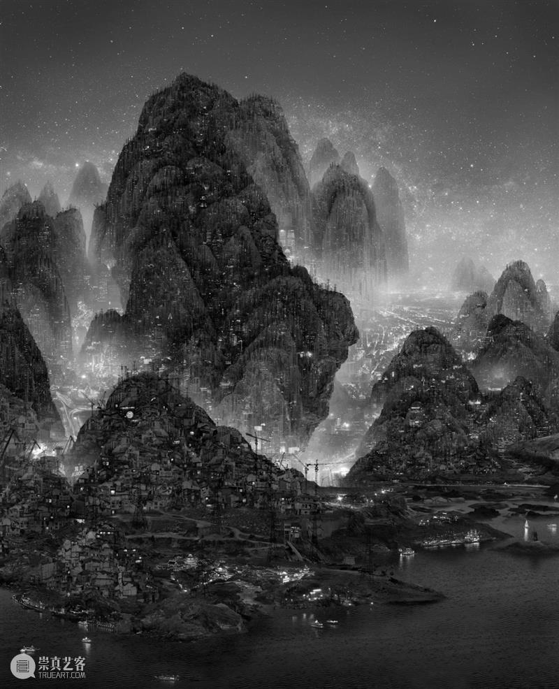 15个必看的未来数字山水创意 山水 创意 未来数字 王萌 激光 数字 达达 人工智能 艺术 未来 崇真艺客