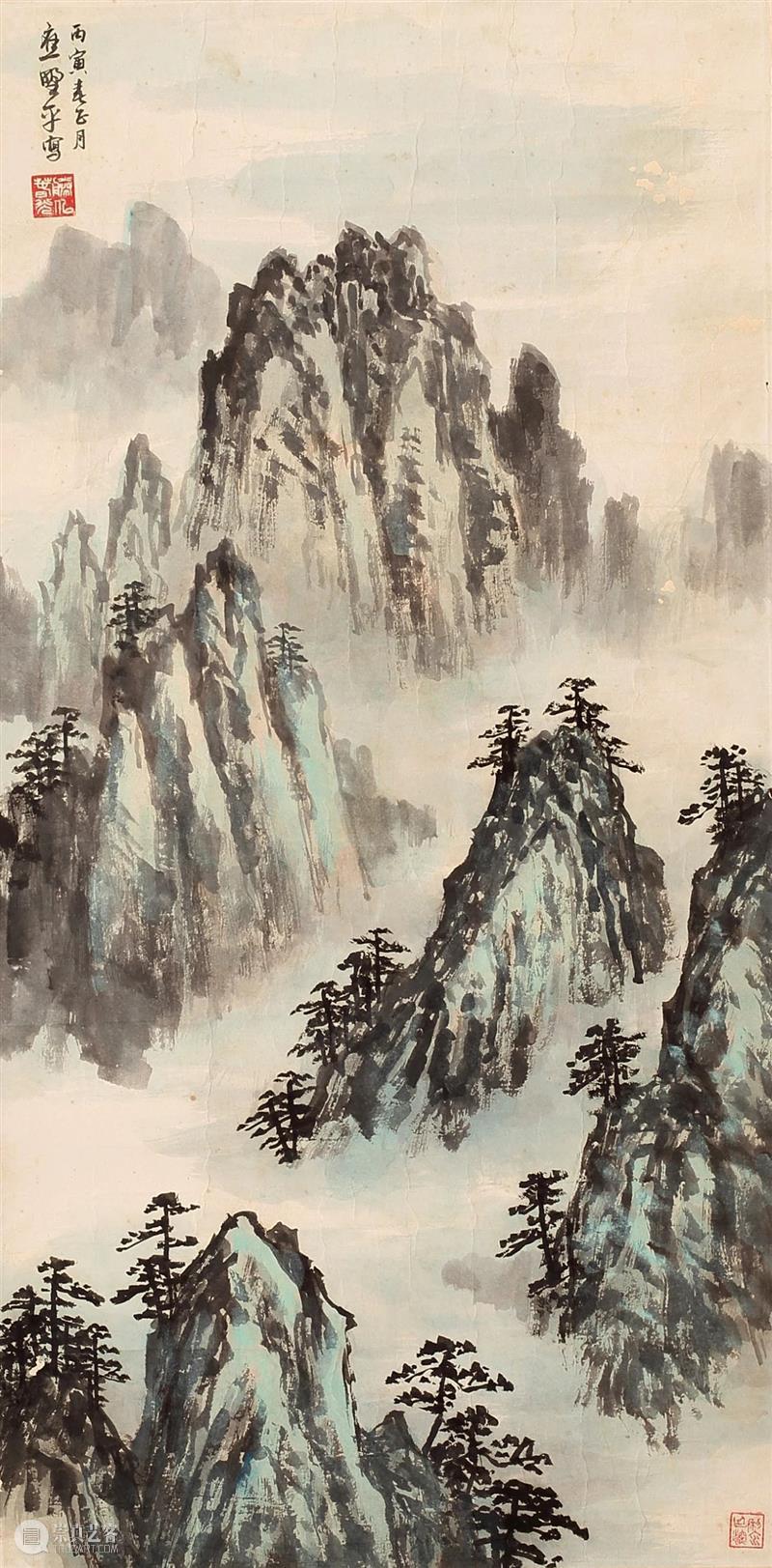 敬华网拍丨书画第二十五期 敬华 书画 二维码 预展 艺术 空间 张桂铭 设色纸本 扇片 佚名 崇真艺客