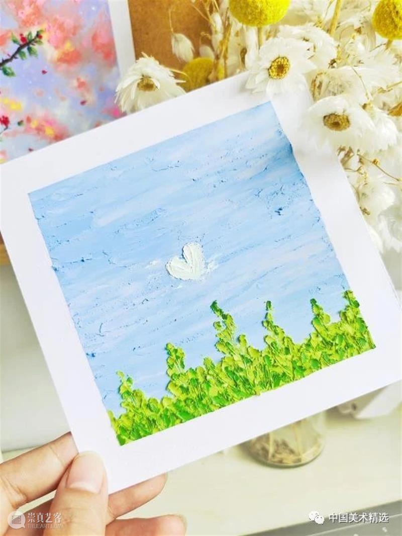 小时候用来涂鸦的油画棒，现在可以画成这样！你想尝试画一下吗？ 油画棒 小时候 嚯嚯 颜料 厚涂 肌理 样式 创意 笔触 甜品 崇真艺客