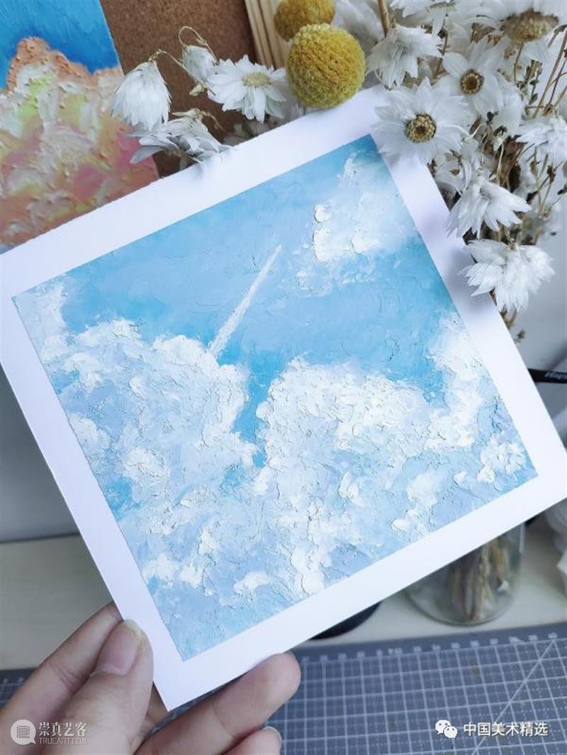 小时候用来涂鸦的油画棒，现在可以画成这样！你想尝试画一下吗？ 油画棒 小时候 嚯嚯 颜料 厚涂 肌理 样式 创意 笔触 甜品 崇真艺客