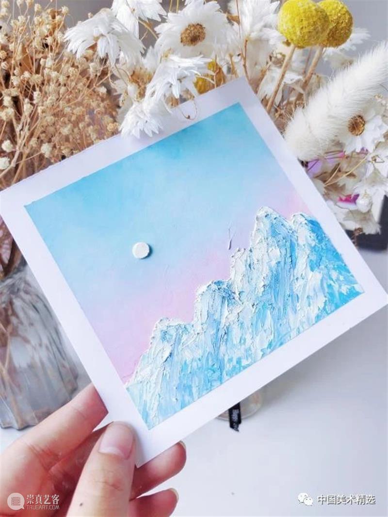 小时候用来涂鸦的油画棒，现在可以画成这样！你想尝试画一下吗？ 油画棒 小时候 嚯嚯 颜料 厚涂 肌理 样式 创意 笔触 甜品 崇真艺客