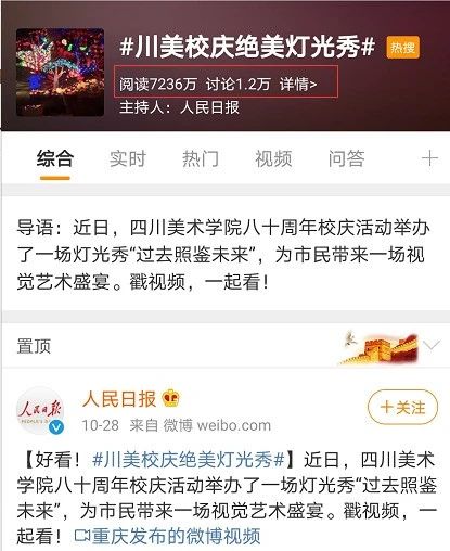 四川美术学院80周年庆光影秀火爆全网,人民日报、中国日报、央视新闻纷纷报道…… 四川美术学院 新闻 人民日报 央视 中国 日报 庆光影秀火爆全网 中国八大美院 历史 校庆 崇真艺客