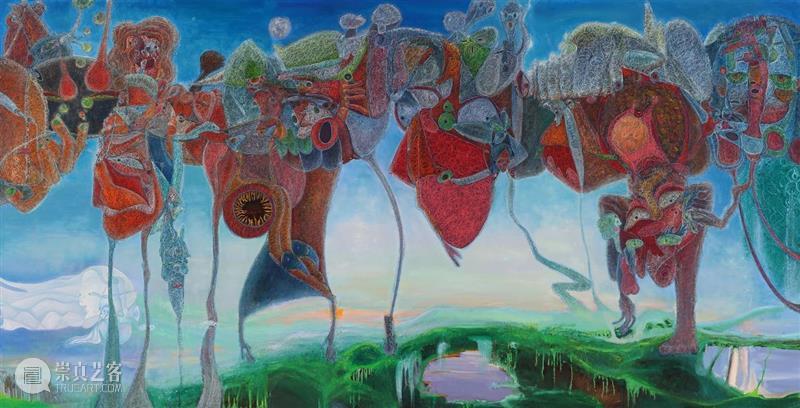 早年间捕蛇奇人，三里屯画尽人间百态，刘国义“今日”呈现个展“幻与弦” 刘国义 个展 早年 奇人 三里屯 人间 百态 名称 策展人 王春辰 崇真艺客
