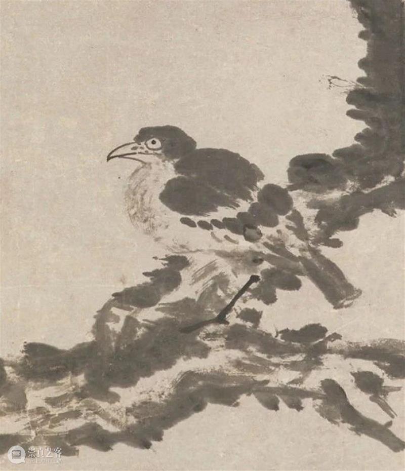 冷眼关情:八大山人《枯木双禽》赏析 八大山人 枯木双禽 冷眼关情 辛巳年 作品 晚年 精品 力作 画作 著作 崇真艺客