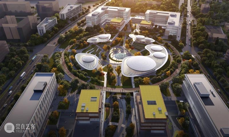 HPP‘北京怀柔科学城’方案，中央巨环公共空间 HPP 方案 空间 中央 北京怀柔科学城 巨环 系统 怀柔科学城 北京建设 全球 崇真艺客
