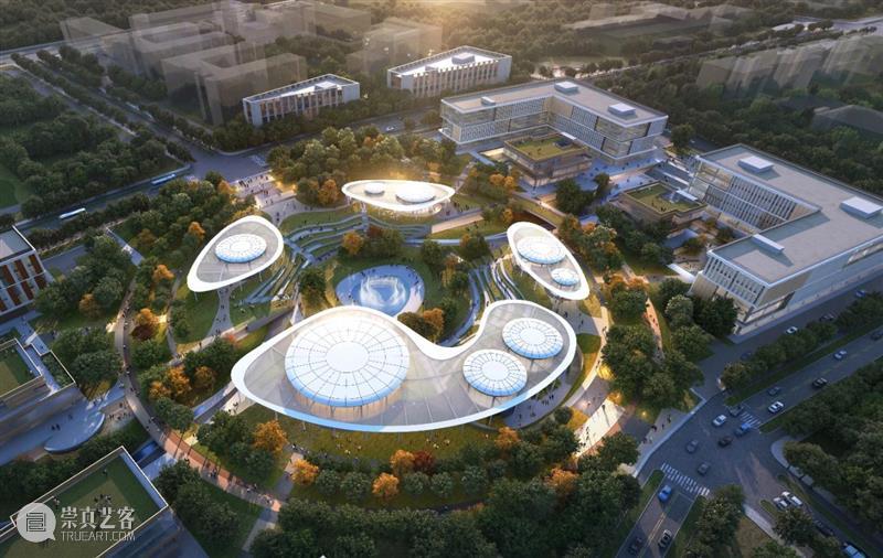 HPP‘北京怀柔科学城’方案，中央巨环公共空间 HPP 方案 空间 中央 北京怀柔科学城 巨环 系统 怀柔科学城 北京建设 全球 崇真艺客