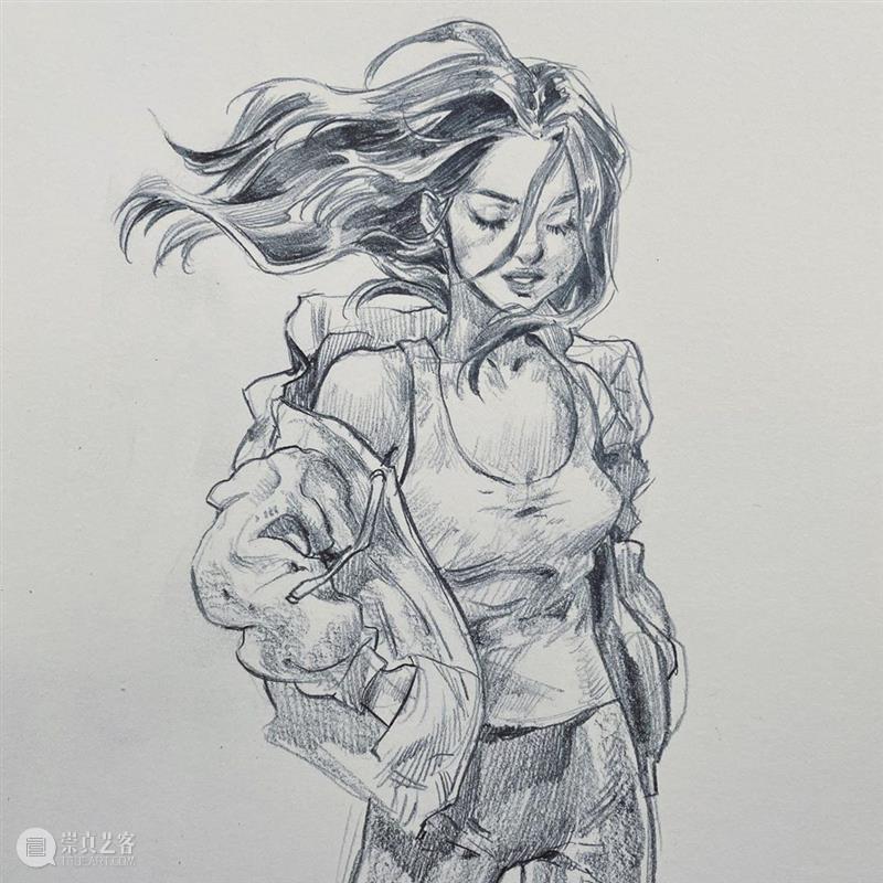动感畅快的人物线稿 线稿 人物 动感 Hung 美国 作家 漫画家 Lee 笔下 味道 崇真艺客