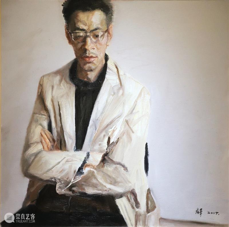 《人像》 布面油画 100cmx100cm 2007赵军1975年生于江苏常熟,教授
