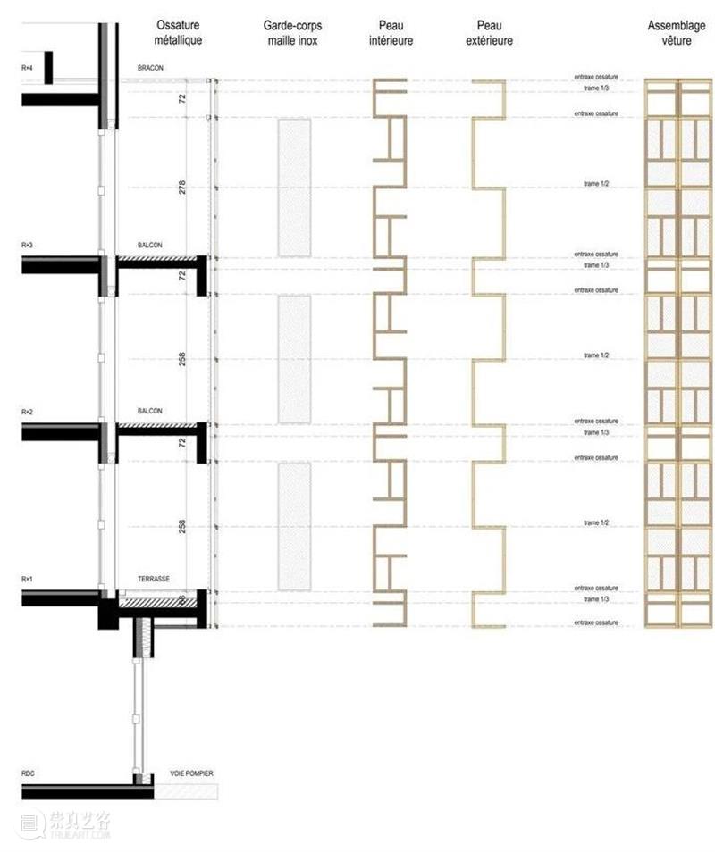 回收窗框，巴黎司法幼儿园 / BFV Architectes Architectes 巴黎 窗框 司法 幼儿园 Bocabeille 项目 经济 概念 环保 崇真艺客