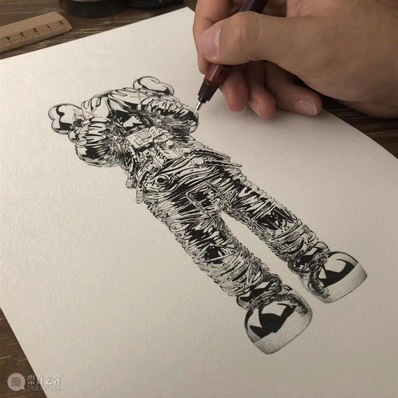【超写实】用点的方式作画，细节爆炸了！  学美术，看▷ 方式 细节 END 崇真艺客