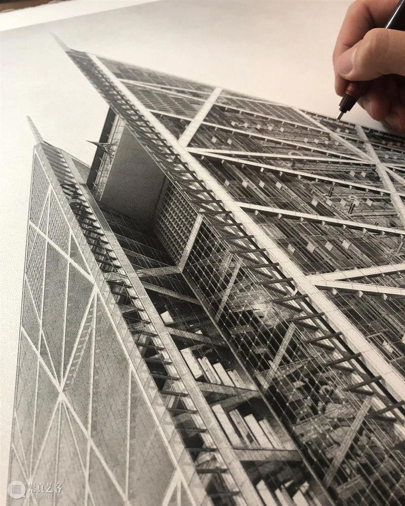 【超写实】用点的方式作画，细节爆炸了！  学美术，看▷ 方式 细节 END 崇真艺客