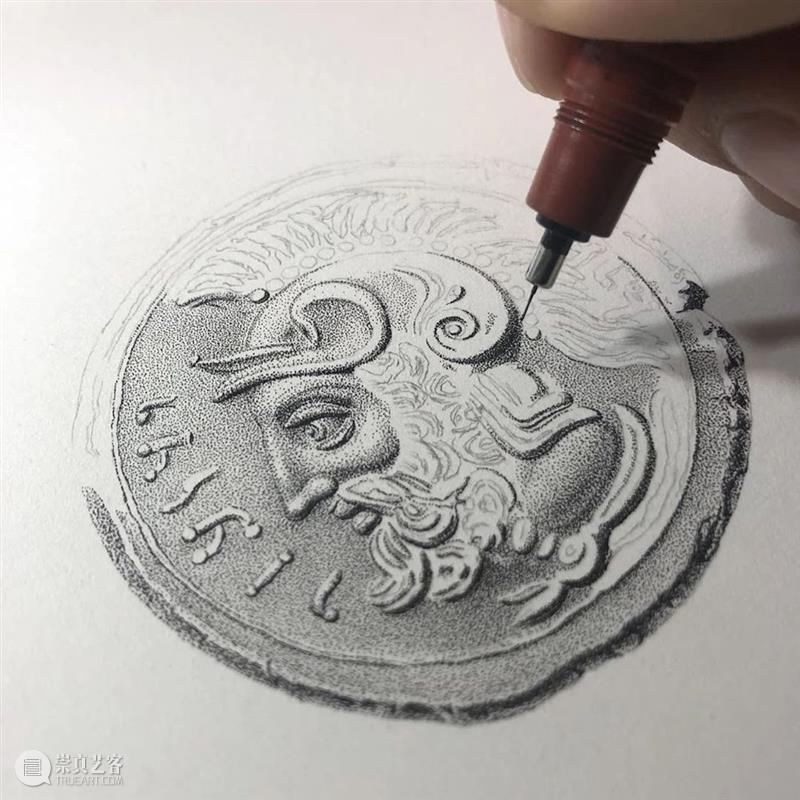 【超写实】用点的方式作画，细节爆炸了！  学美术，看▷ 方式 细节 END 崇真艺客