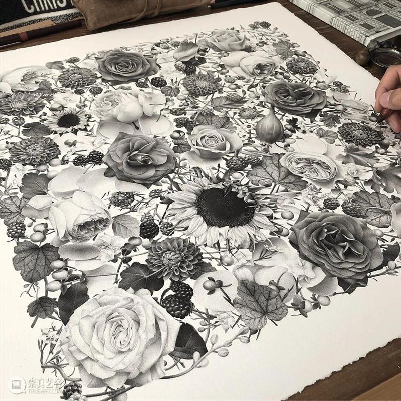 【超写实】用点的方式作画，细节爆炸了！  学美术，看▷ 方式 细节 END 崇真艺客