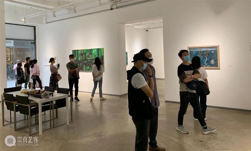 《种子——郭子作品展》亮相于深圳桥舍画廊 种子 郭子 作品展 深圳 桥舍画廊 开幕式 现场 场景 崇真艺客
