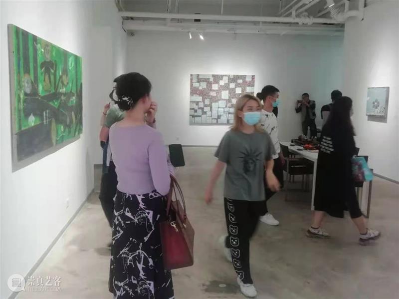 《种子——郭子作品展》亮相于深圳桥舍画廊 种子 郭子 作品展 深圳 桥舍画廊 开幕式 现场 场景 崇真艺客
