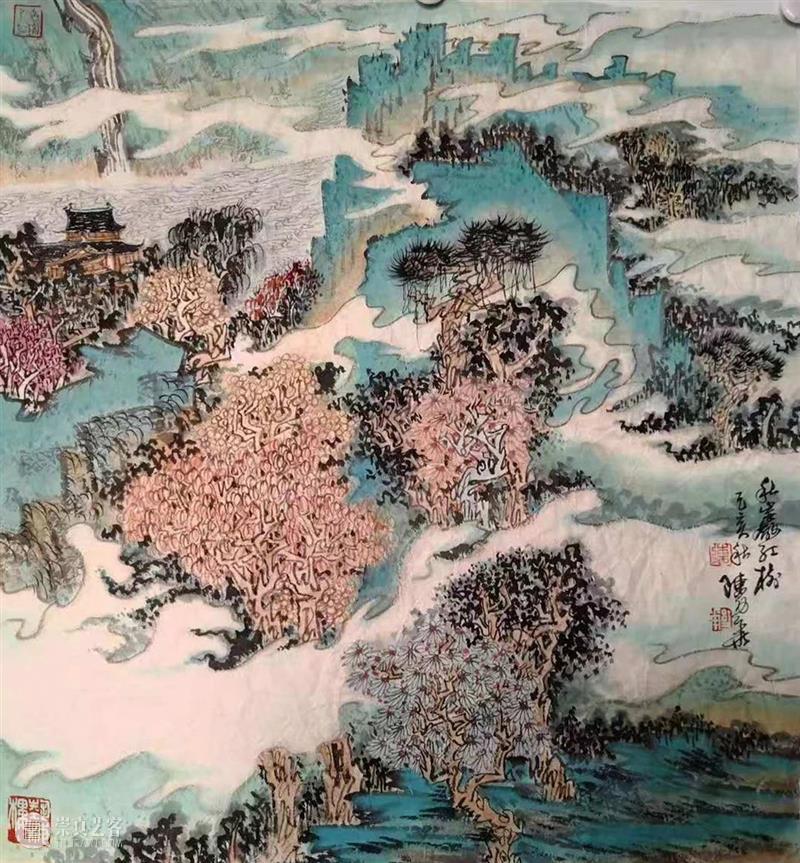 2020上海艺博会参展画廊介绍——沁园阁 沁园阁 上海艺博会 画廊 展位 B09参展 艺术家 陈幼华 仲秋 台州 北京大学中国传统艺术文化研究所 崇真艺客