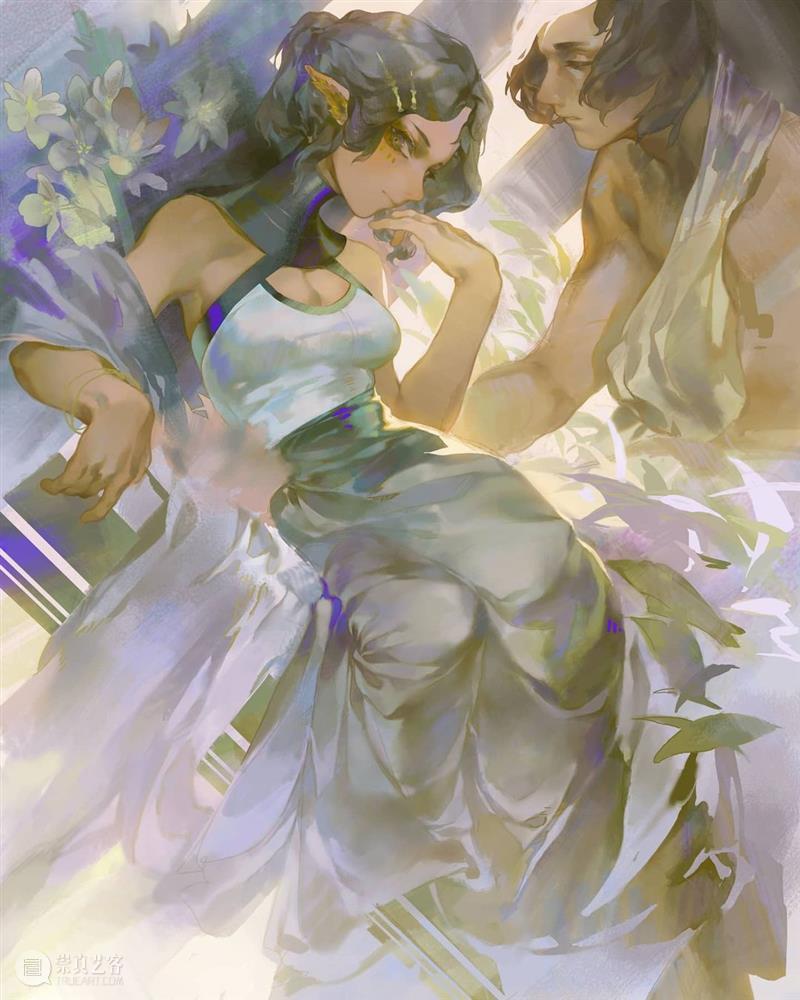 柔和的光影 光影 namendart 人物 场景 概念 插画 色调 画面 故事 氛围 崇真艺客