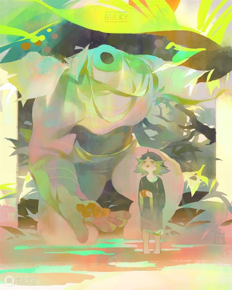 柔和的光影 光影 namendart 人物 场景 概念 插画 色调 画面 故事 氛围 崇真艺客