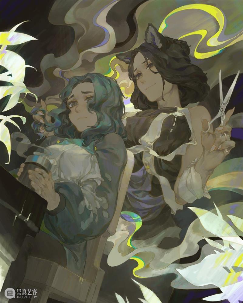 柔和的光影 光影 namendart 人物 场景 概念 插画 色调 画面 故事 氛围 崇真艺客