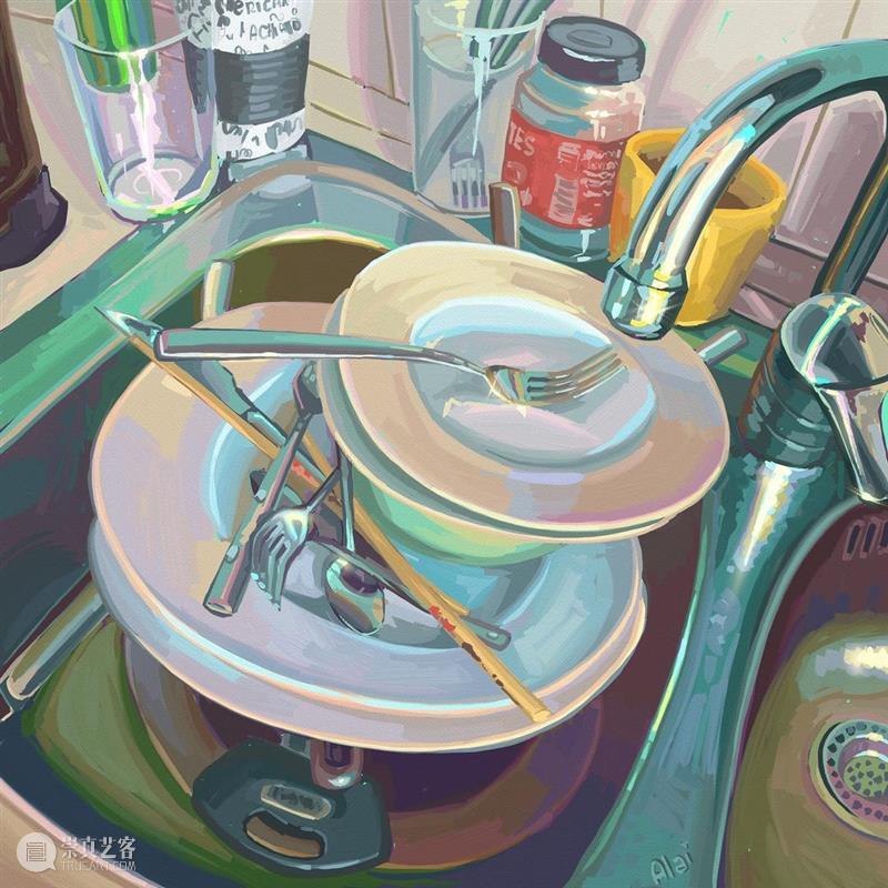 日子平淡，好在我喜欢 日子 西班牙 画家 Ganuza 静物 日常生活 笔触 色彩 细节感 作品 崇真艺客