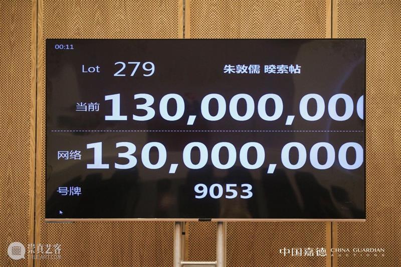 中国嘉德2020秋拍 | 大观夜场总成交10.65亿元，两件臻品成交价破亿元，20件成交过千万元 大观 夜场 成交价 中国 臻品 嘉德 亿元 网络 助力 近现代 崇真艺客
