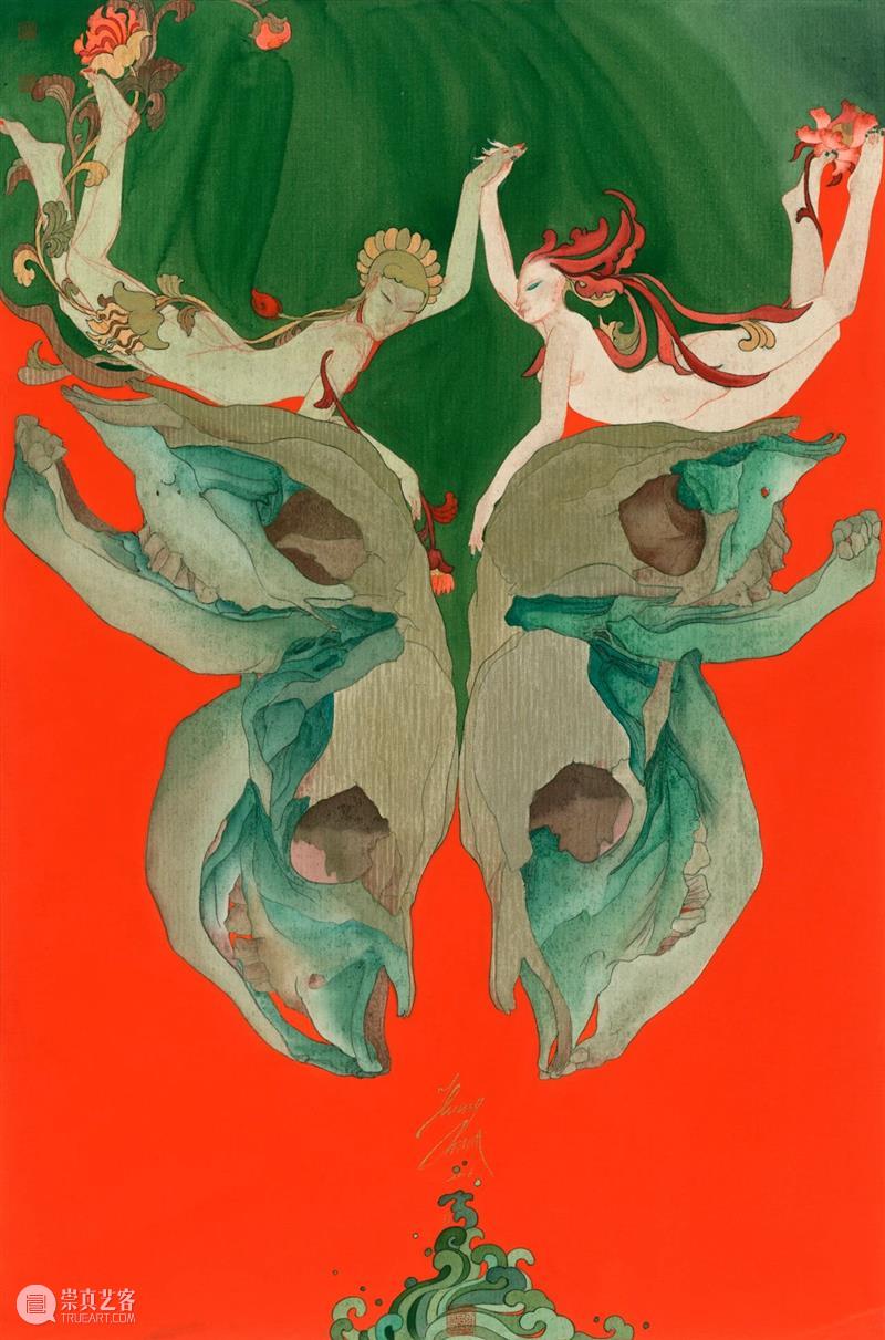 SA | 黄欢近作 Huang Huan`s Recent Works 黄欢 Works黄欢 近期 作品 万物 系列 荆山 绢本 Artist 全名 崇真艺客