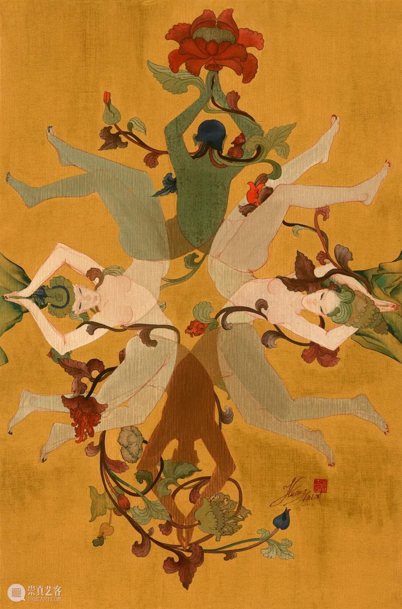 SA | 黄欢近作 Huang Huan`s Recent Works 黄欢 Works黄欢 近期 作品 万物 系列 荆山 绢本 Artist 全名 崇真艺客