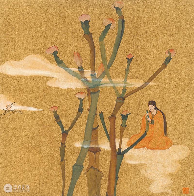SA | 黄欢近作 Huang Huan`s Recent Works 黄欢 Works黄欢 近期 作品 万物 系列 荆山 绢本 Artist 全名 崇真艺客