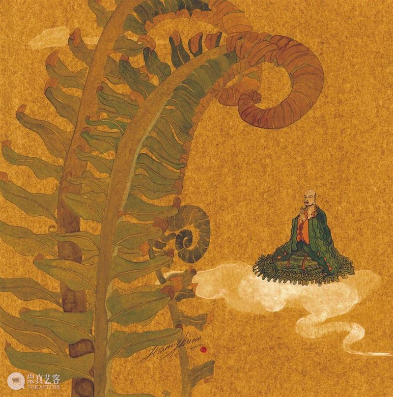 SA | 黄欢近作 Huang Huan`s Recent Works 黄欢 Works黄欢 近期 作品 万物 系列 荆山 绢本 Artist 全名 崇真艺客
