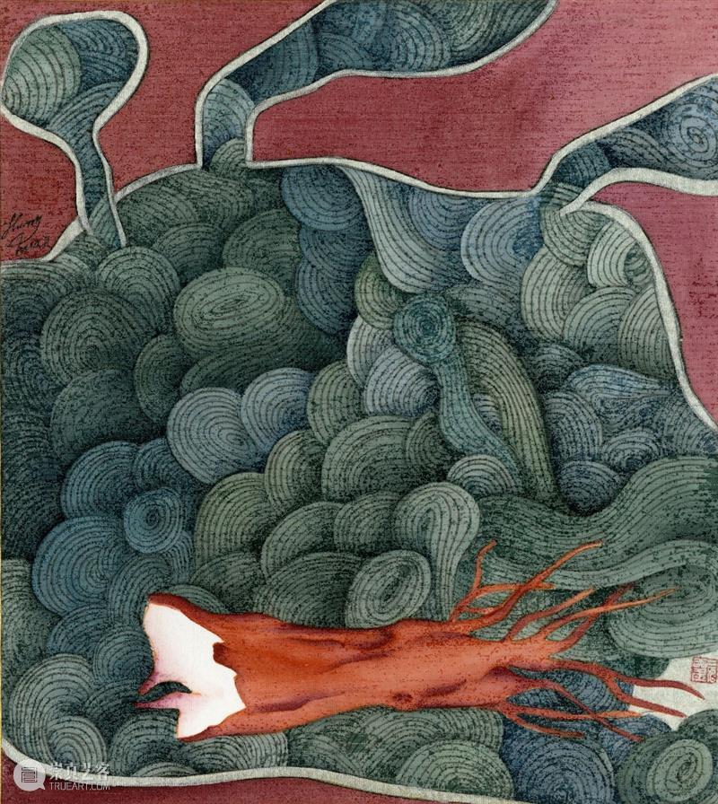 SA | 黄欢近作 Huang Huan`s Recent Works 黄欢 Works黄欢 近期 作品 万物 系列 荆山 绢本 Artist 全名 崇真艺客