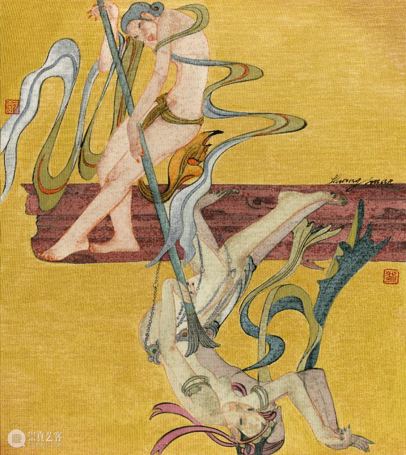 SA | 黄欢近作 Huang Huan`s Recent Works 黄欢 Works黄欢 近期 作品 万物 系列 荆山 绢本 Artist 全名 崇真艺客