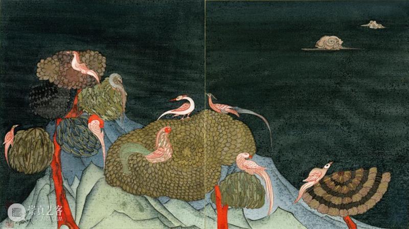 SA | 黄欢近作 Huang Huan`s Recent Works 黄欢 Works黄欢 近期 作品 万物 系列 荆山 绢本 Artist 全名 崇真艺客